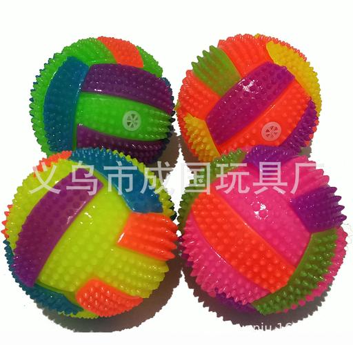 5發光排球 彈力球 廠家供應 tpr發光玩具 地攤 外貿